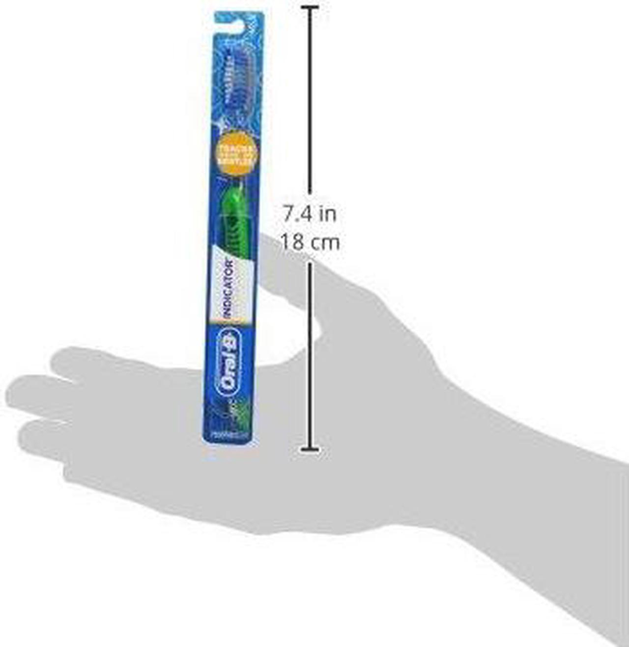 Alt view image 4 of 14 - Oral B Indicator Contour Clean Soft Toothbrush Blue 80200