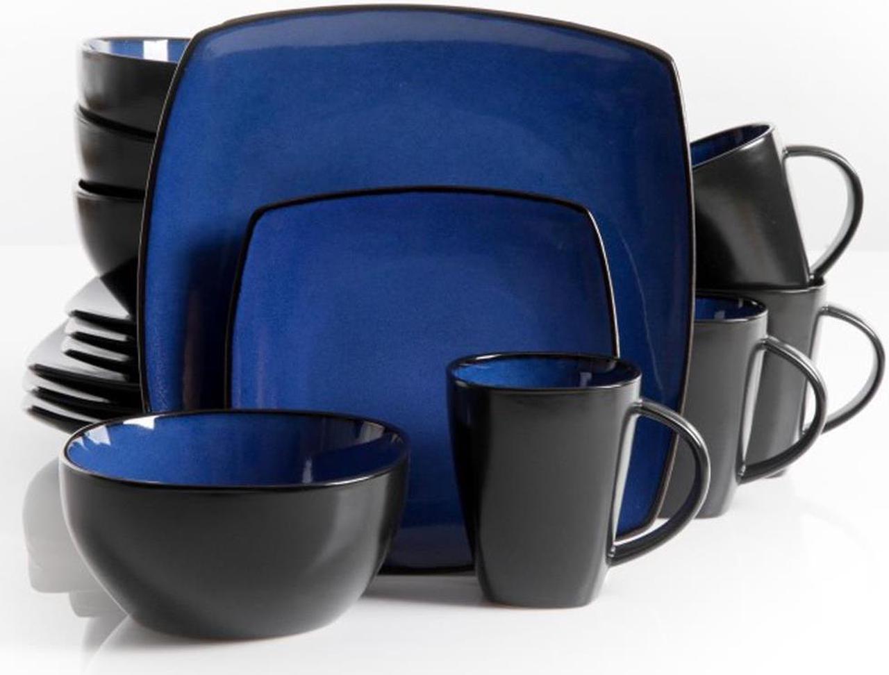Alt view image 3 of 13 - GIBSON 68632.16 SoHo Lounge Stoneware Blue16pc