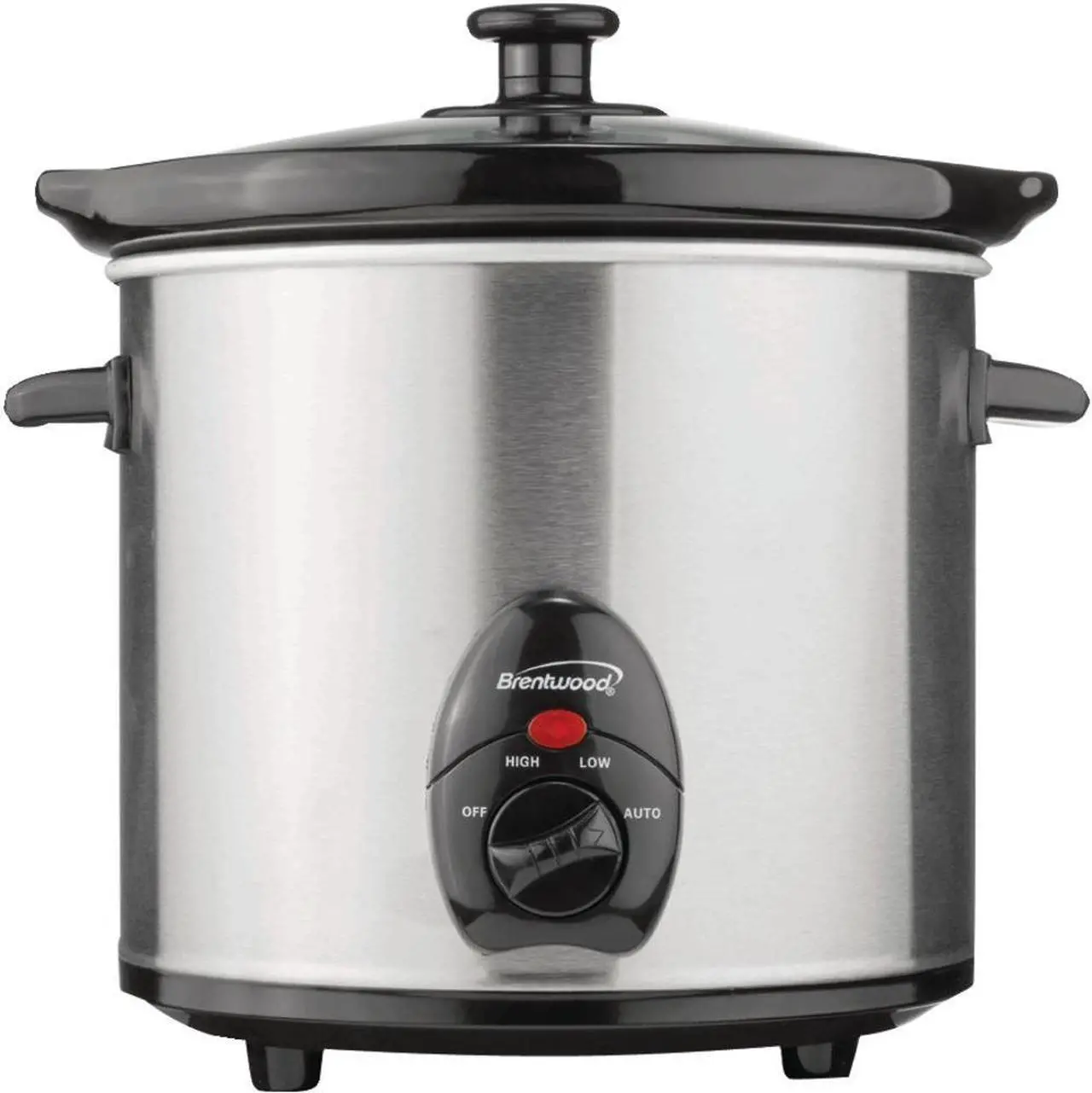 Alt view image 2 of 18 - Brentwood SC-130S 3-Quart Slow Cooker (Stainless Steel Body)