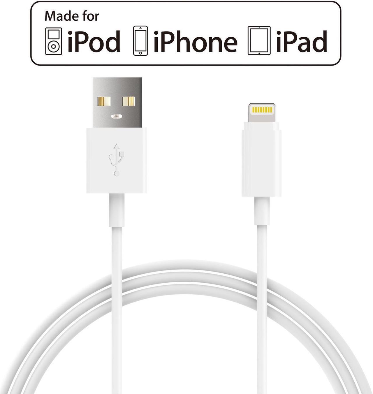 Main image of [Apple MFI Certified] JDB® Lightning Cable 3ft(1M) 8 Pin Lightning to USB Cable Charger Cord for iPhone, iPad, iPod - White
