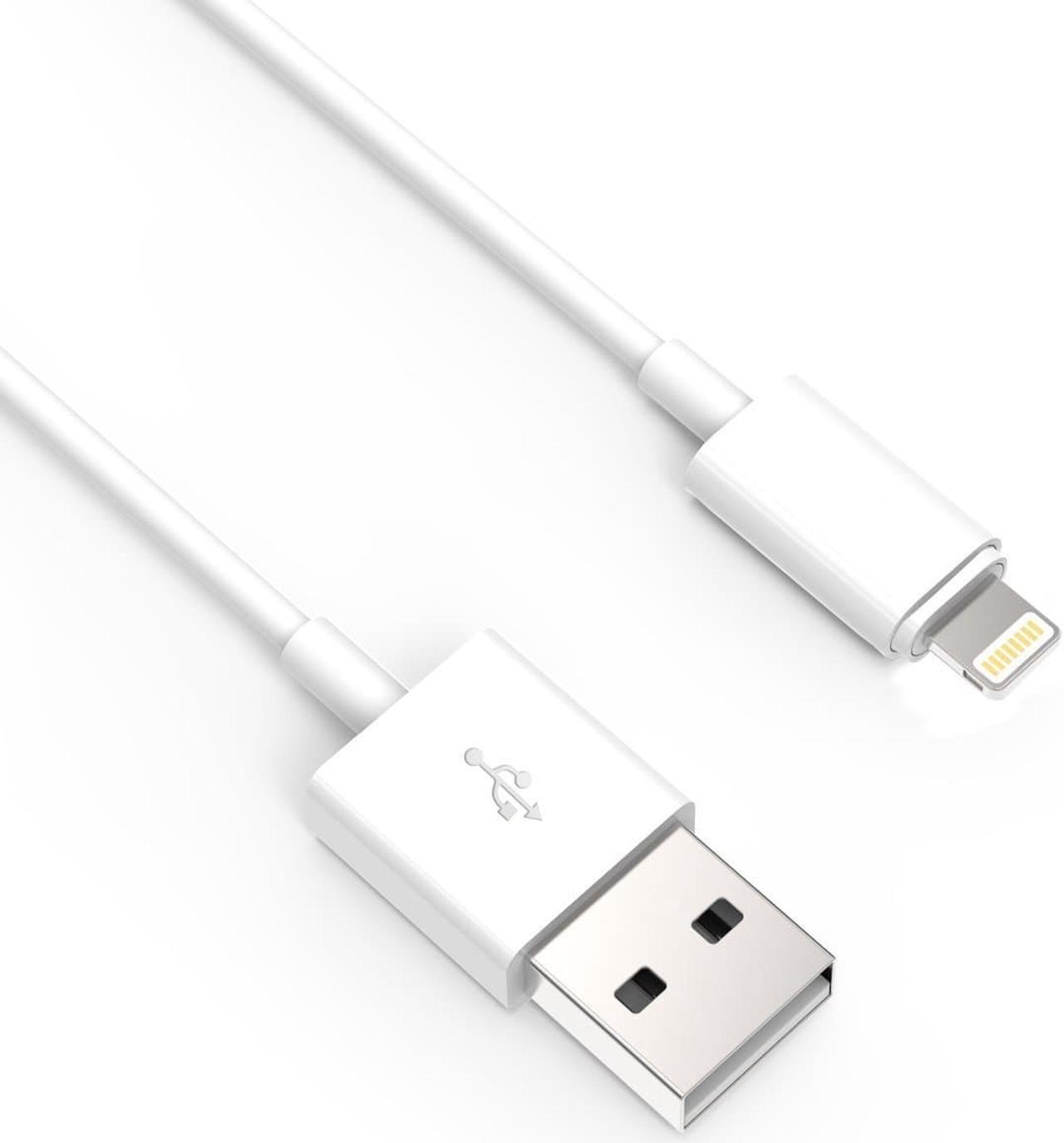 Alt view image 2 of 6 - [Apple MFI Certified] JDB® Lightning Cable 3ft(1M) 8 Pin Lightning to USB Cable Charger Cord for iPhone, iPad, iPod - White