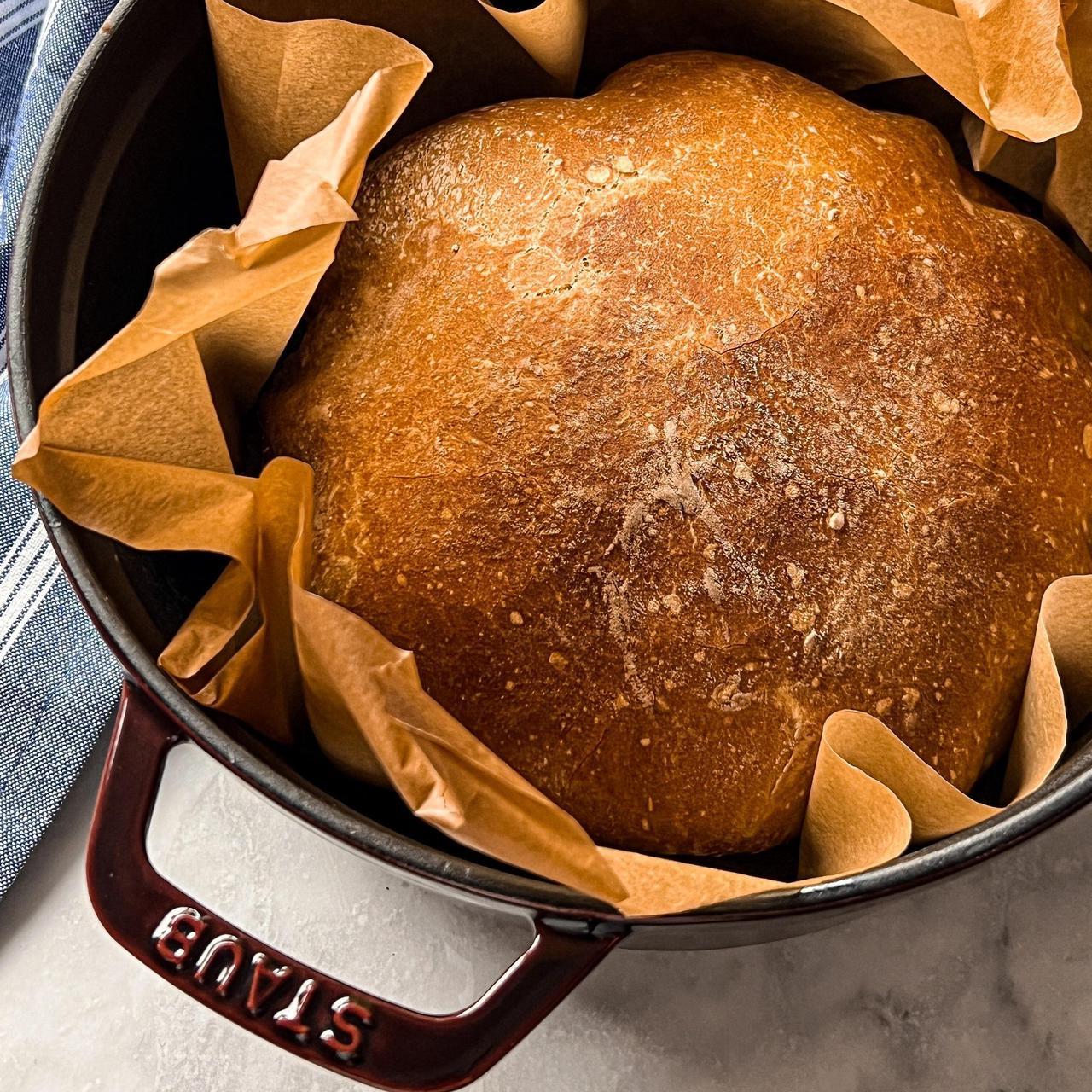 Alt view image 6 of 7 - Staub Cast Iron 4-qt Round Cocotte - Grenadine