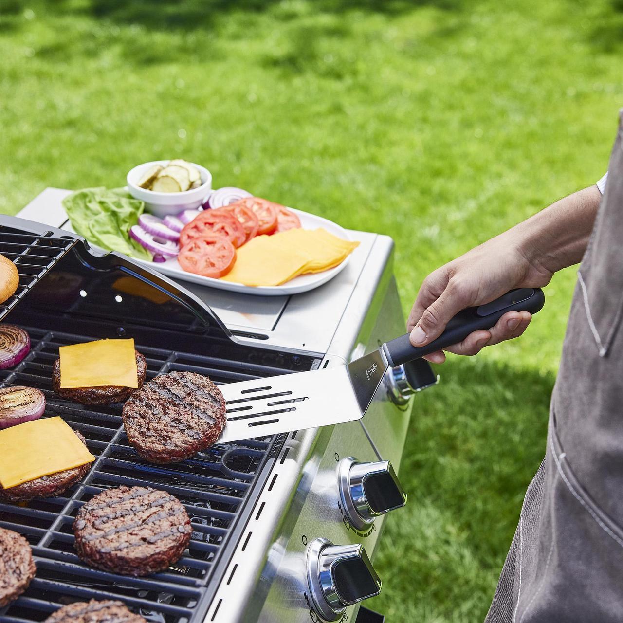 Alt view image 2 of 4 - Henckels BBQ 2-pc Stainless Steel Griddle Spatula Set