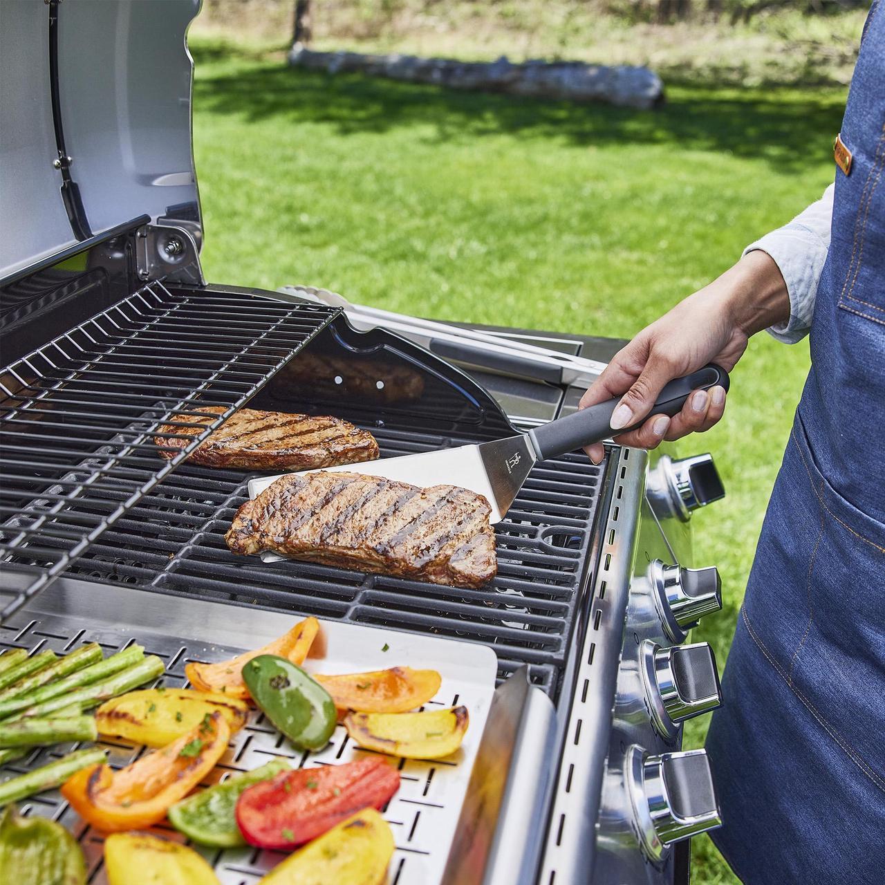 Alt view image 4 of 4 - Henckels BBQ 2-pc Stainless Steel Griddle Spatula Set