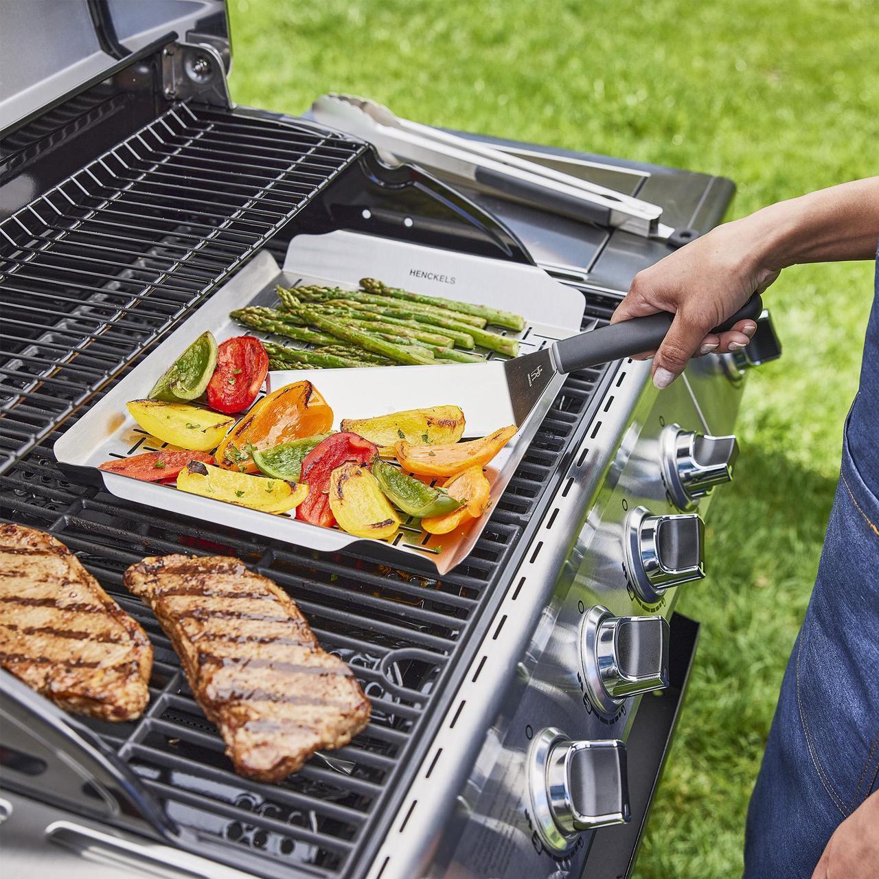 Alt view image 3 of 4 - Henckels BBQ 2-pc Stainless Steel Griddle Spatula Set