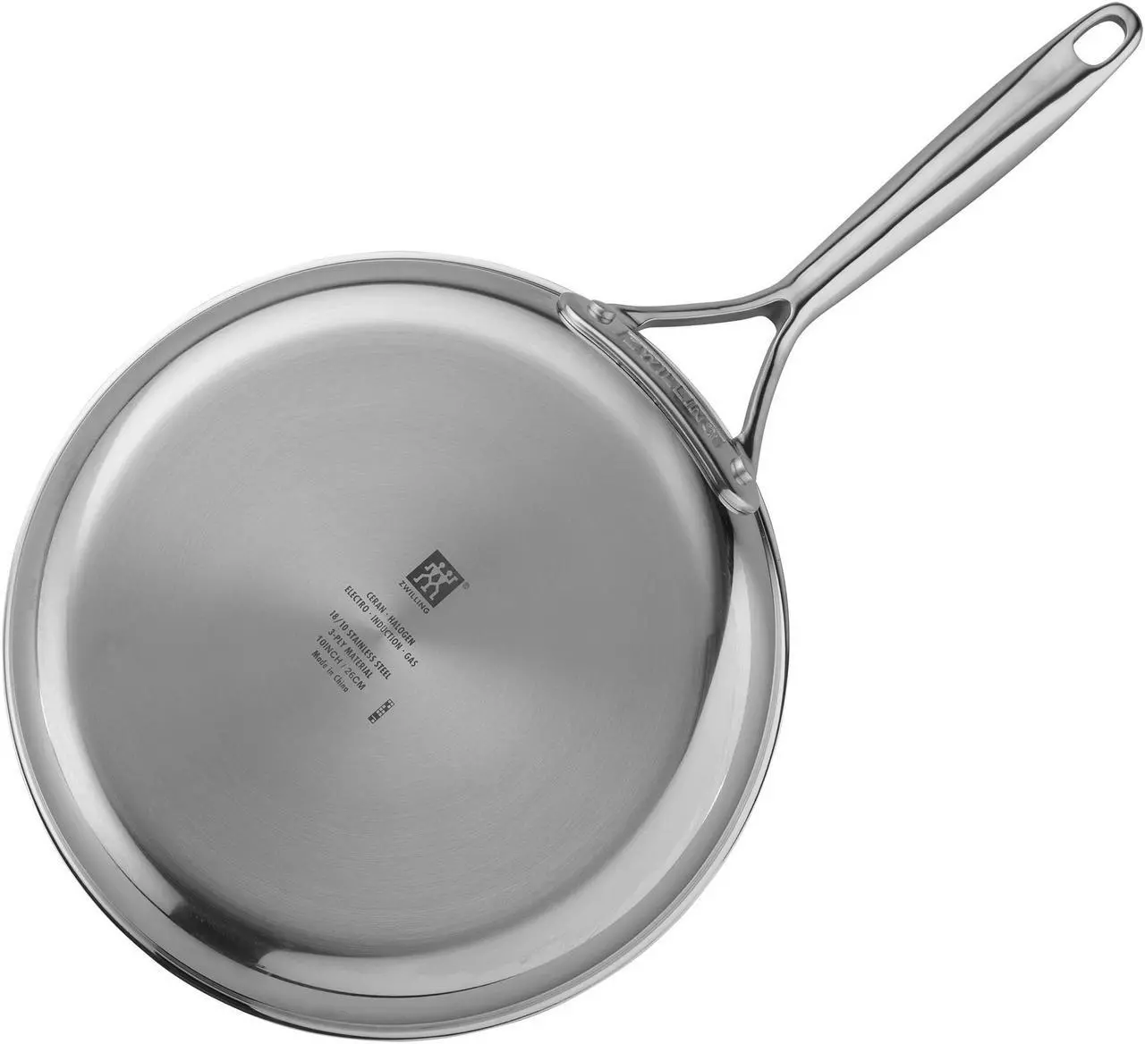 Alt view image 6 of 7 - ZWILLING Energy Plus 10-inch Stainless Steel Ceramic Nonstick Fry Pan with Lid