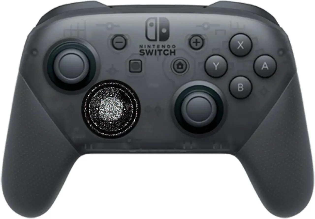 Alt view image 3 of 5 - Project Design 2 in 1 Flat Button for Nintendo Switch Pro Controller Transparent Black