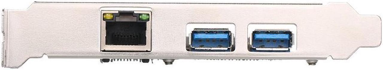 Alt view image 2 of 3 - PCI-E to USB3.0 Expansion Card 2 USB3.0 Ports 4Pin Power Supply and Gigabit High Speed Network Support PCI-E 1x / PCI-E 4x / PCI-E 8x / PCI-E16x