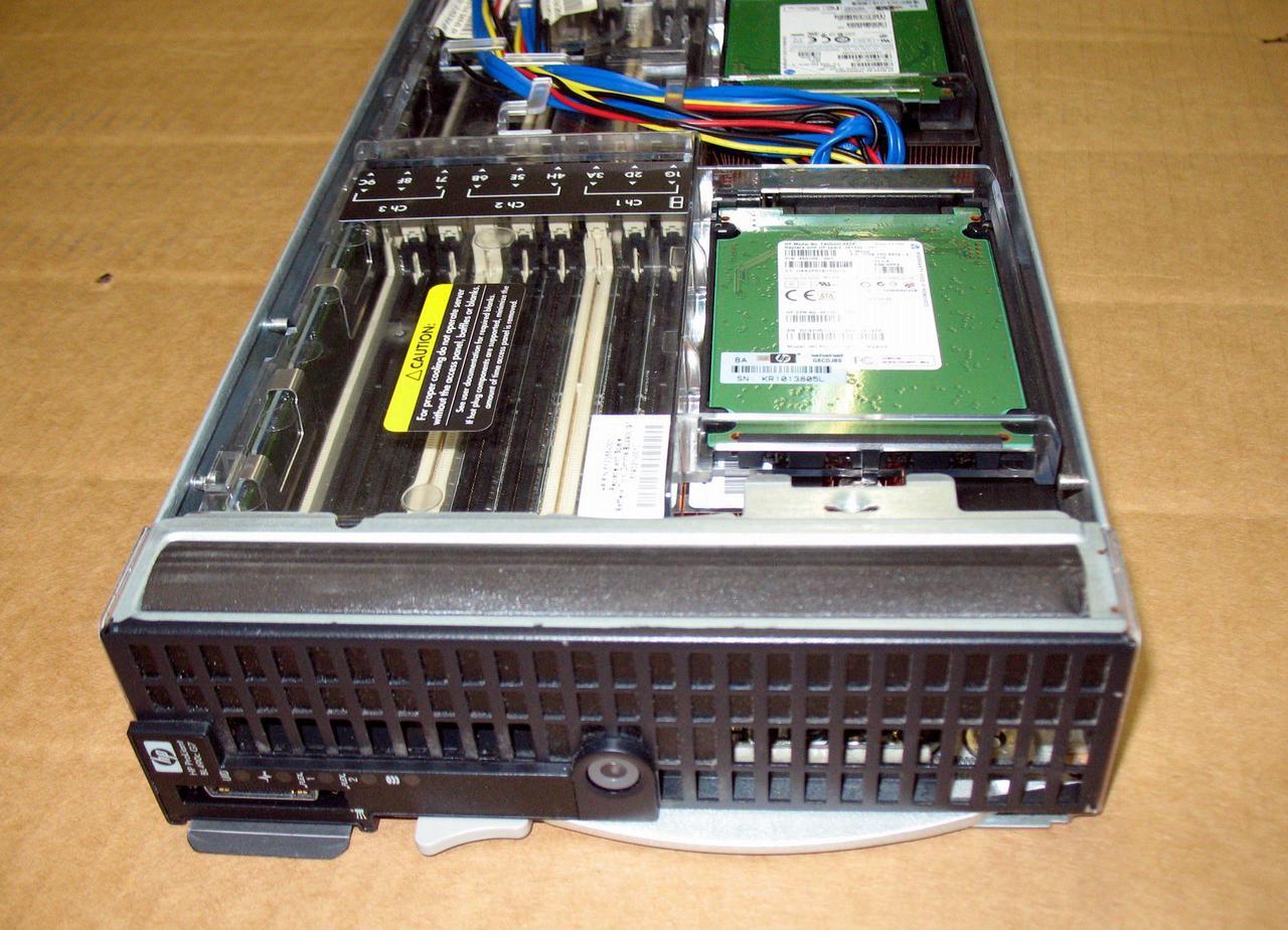 Alt view image 2 of 4 - HP ProLiant BL490c G7 64-bit Blade Server with 2xSix-Core X5675 Xeon 3.06GHz CPUs + 96GB PC3-10600R RAM + 2x32GB SSD SATA HDD, P712m RAID, NO OS