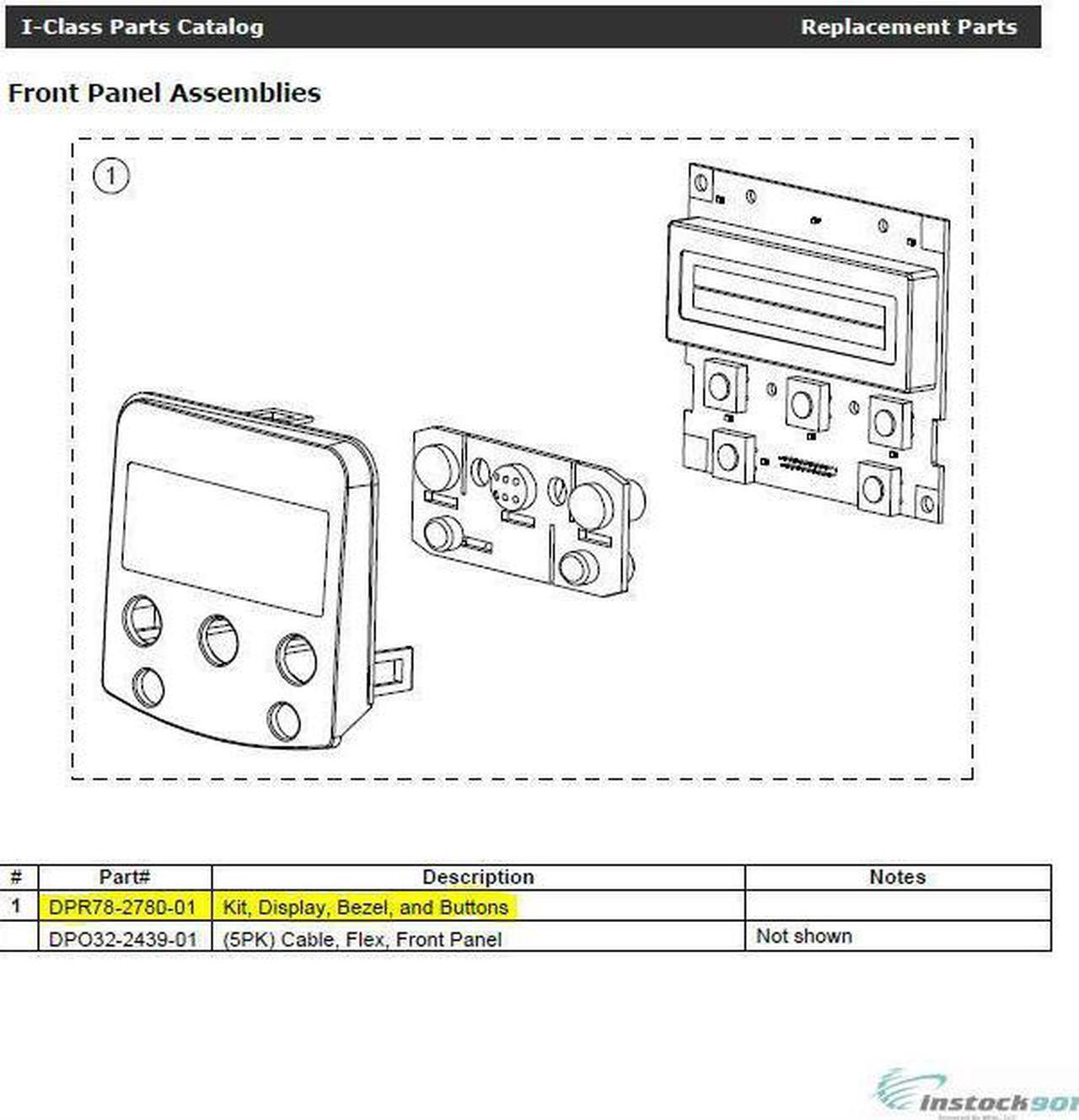 Alt view image 2 of 3 - DATAMAX DPR78-2780-01 LCD SCREEN FOR DMX-I-4206 4208 4308 4210 4212 4406 4604