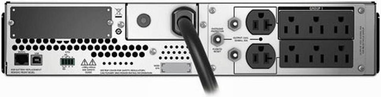 Alt view image 3 of 5 - APC SMT2200RM2U SMART-UPS 2200VA 1980W 120V LCD USB RACKMOUNT 2U POWER BACKUP, NEW BATTERIES