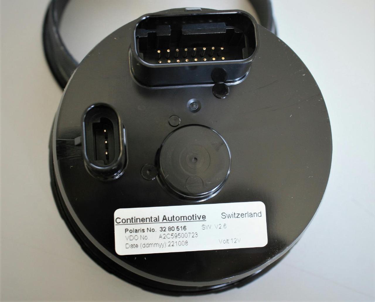 Alt view image 2 of 3 - Polaris 3280516 RZR "S" 800 ATV Speedometer Cluster gauge 110mm w Fuel 100kMH 60MPH OEM