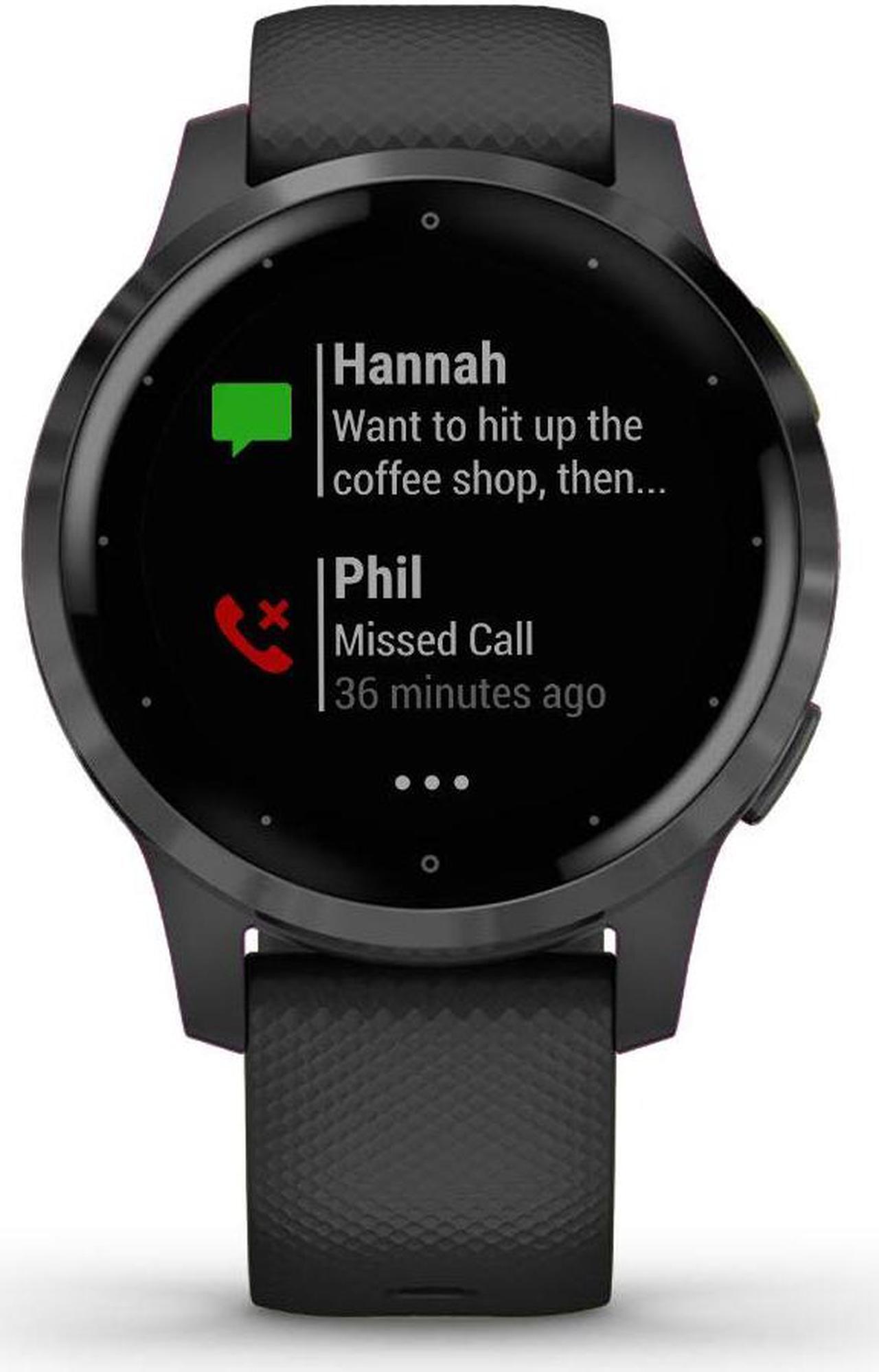 Alt view image 2 of 9 - Garmin vivoactive 4, GPS Smartwatch, Features Music, Body Energy Monitoring, Animated Workouts, Pulse Ox Sensors and More, Black
