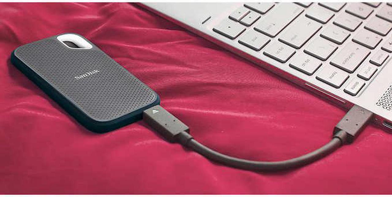 Alt view image 2 of 8 - SanDisk Extreme 1TB Portable Solid State Drive SDSSDE60-1T00-AC SSD