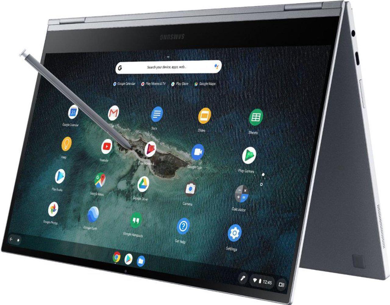 Alt view image 3 of 19 - Samsung - Galaxy 13.3" 4K Ultra HD Touch-Screen Chromebook - Intel Core i5 - 8GB Memory - 256GB SSD - Mercury Gray Laptop Notebook XE930QCA-K02US