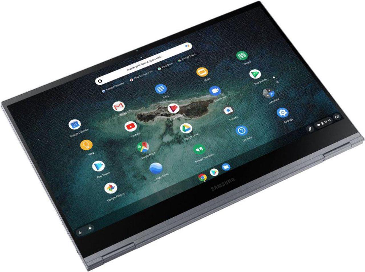 Main image of Samsung - Galaxy 13.3" 4K Ultra HD Touch-Screen Chromebook - Intel Core i5 - 8GB Memory - 256GB SSD - Mercury Gray Laptop Notebook XE930QCA-K02US