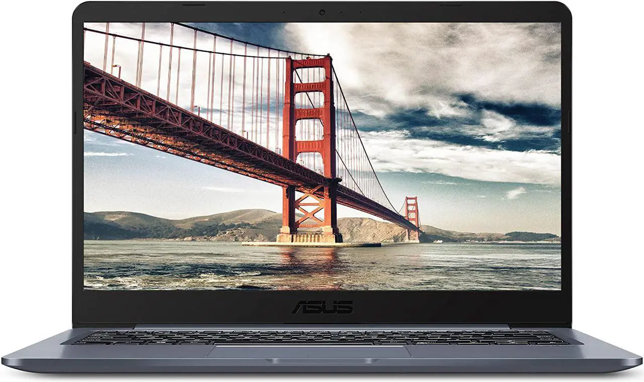 Main image of ASUS Laptop L406 Thin and Light Laptop, 14” HD Display, Intel Celeron N4000 Processor, 4GB RAM, 64GB eMMC Storage, Wi-Fi 5, Windows 10, Microsoft 365, Slate Gray, L406MA-WH02 Notebook PC Computer