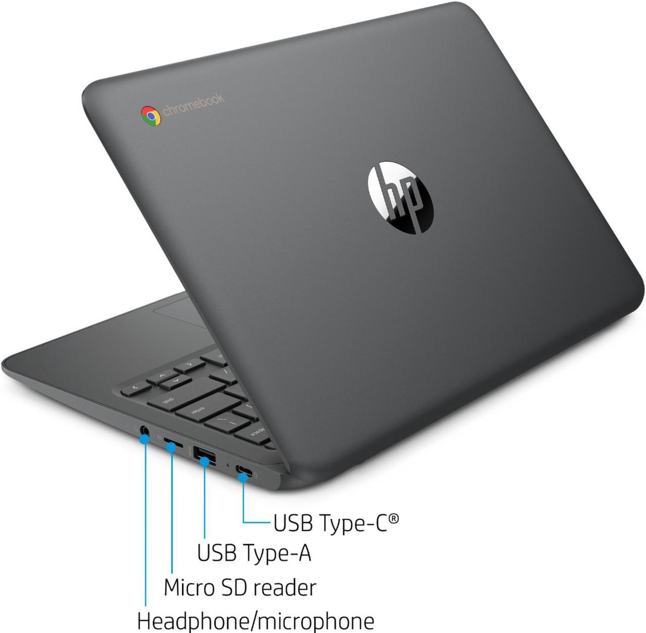 Alt view image 3 of 20 - HP 11a-nb0013dx Chromebook Intel Celeron N3350 (1.1 GHz) 4 GB Memory 32 GB eMMC 11.6" 1366 x 768 Chrome OS