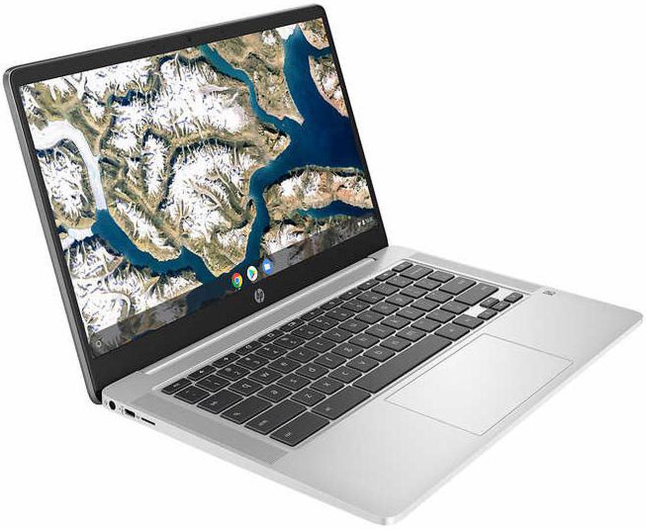 HP 14" Chromebook Bundle - Intel Celeron - 1080p - Bonus Sleeve & Wireless Mouse 14a-na0023cl Laptop Notebook 4GB Memory 64GB Storage