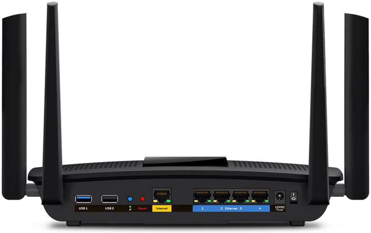Alt view image 4 of 8 - Linksys AC2600 4x4 MU-MIMO Dual-Band Gigabit Router with USB 3.0 and eSATA (EA8100)