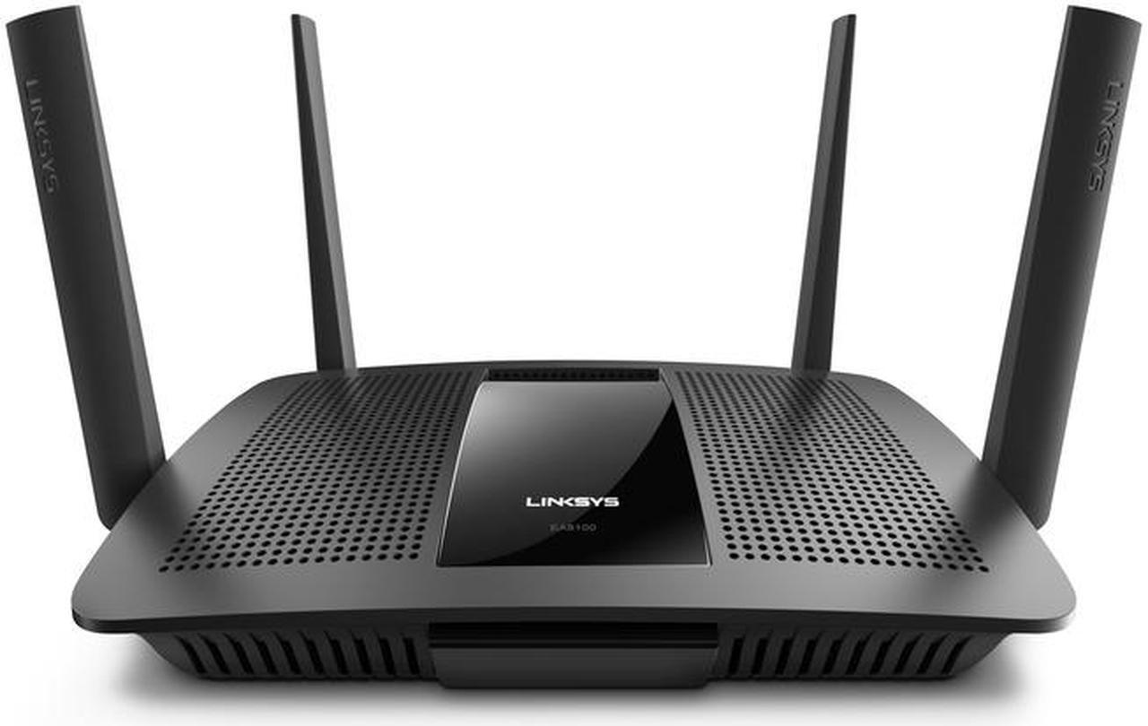 Alt view image 2 of 8 - Linksys AC2600 4x4 MU-MIMO Dual-Band Gigabit Router with USB 3.0 and eSATA (EA8100)