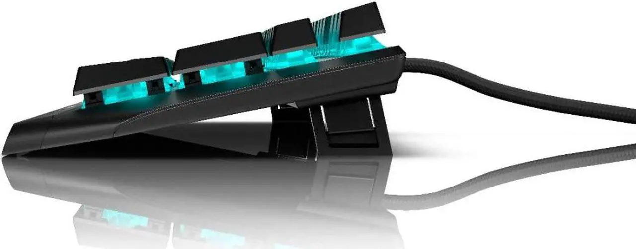 Alt view image 3 of 18 - Alienware Low-Profile RGB Gaming Keyboard AW410K: Alienfx Per Key RGB LED - Cherry MX Brown Switches