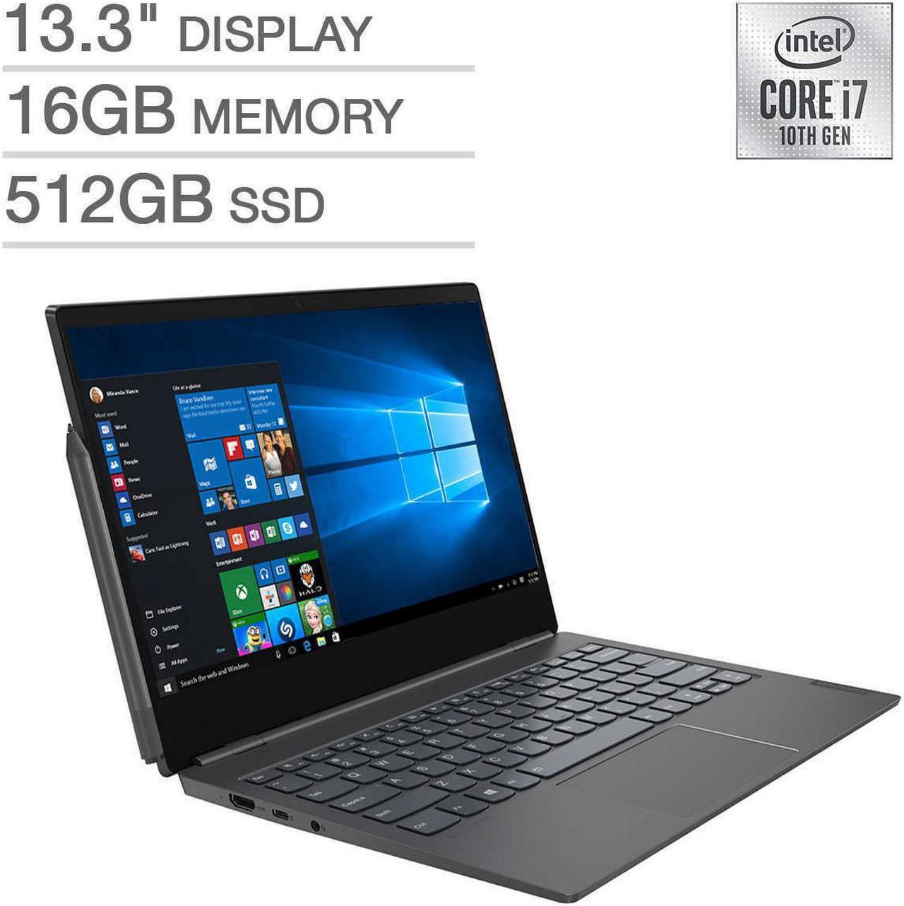 Alt view image 6 of 18 - Lenovo ThinkBook Plus 13.3 Laptop - 10th Gen Intel Core I7-10510U - 1080p Notebook 16GB Memory RAM 512GB SSD 20TG004UUS