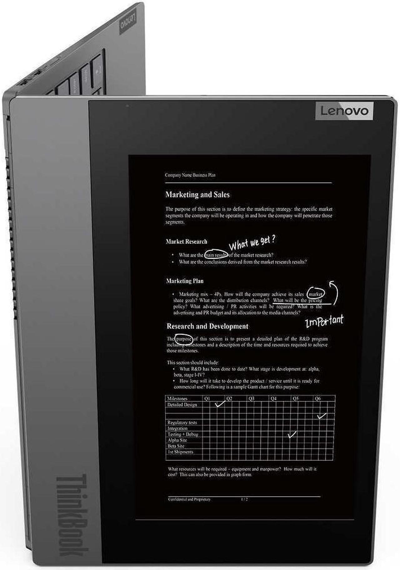 Alt view image 2 of 18 - Lenovo ThinkBook Plus 13.3 Laptop - 10th Gen Intel Core I7-10510U - 1080p Notebook 16GB Memory RAM 512GB SSD 20TG004UUS