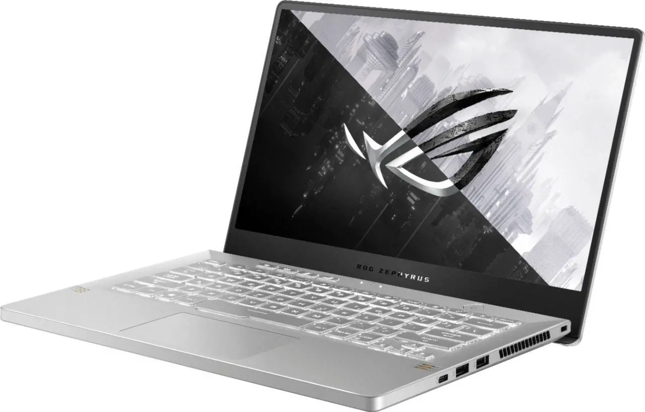 Main image of ASUS - ROG Zephyrus 14" Gaming Laptop - AMD Ryzen 9 - 16GB Memory - NVIDIA GeForce RTX 3060 - 1TB SSD - Moonlight White - Moonlight White Notebook GA401QM-211.ZG14