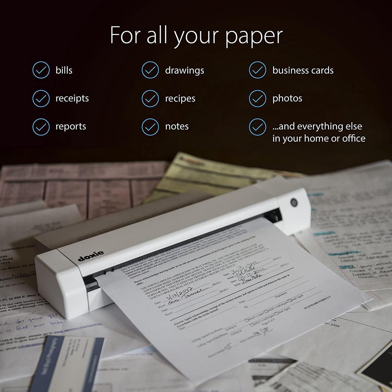 Alt view image 7 of 7 - Doxie Go SE Wi-Fi - The Smarter Wi-Fi Scanner with Rechargeable Battery & Amazing Software