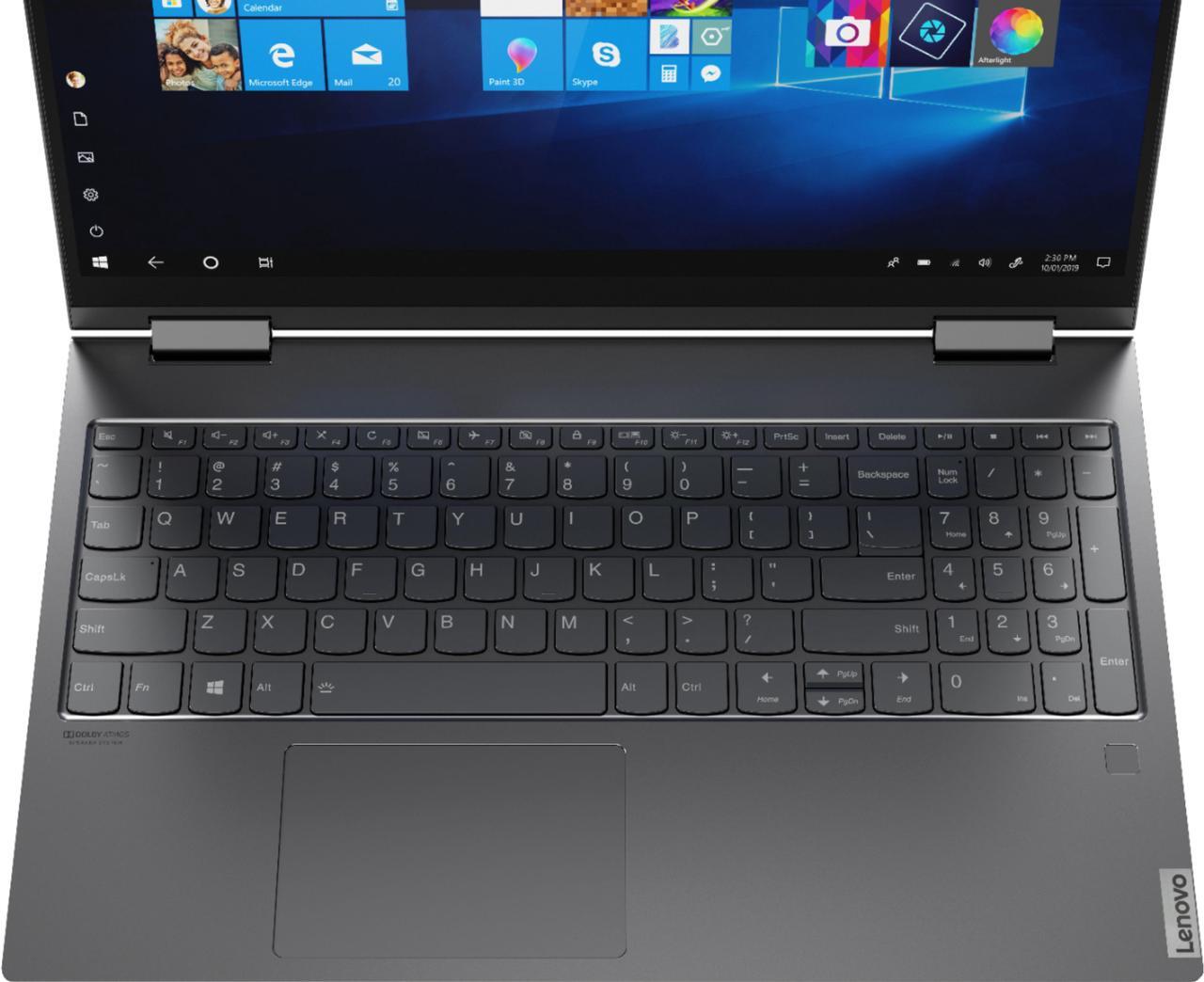 Alt view image 7 of 7 - Lenovo Yoga C740 2-in-1 15.6" Touch Screen Laptop - Intel Core i5 - 8GB Memory - 512GB SSD + 32GB Optane H10 - Iron Grey 81TD0078US Tablet Notebook