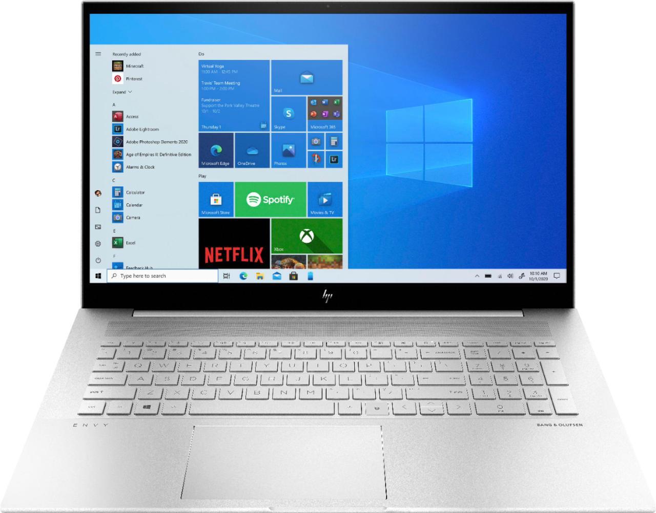 Main image of HP - ENVY 17.3" Touch-Screen Laptop - Intel Core i7 - 12GB Memory - 512GB SSD + 32GB Intel Optane - Natural Silver Notebook 17m-ch0013dx