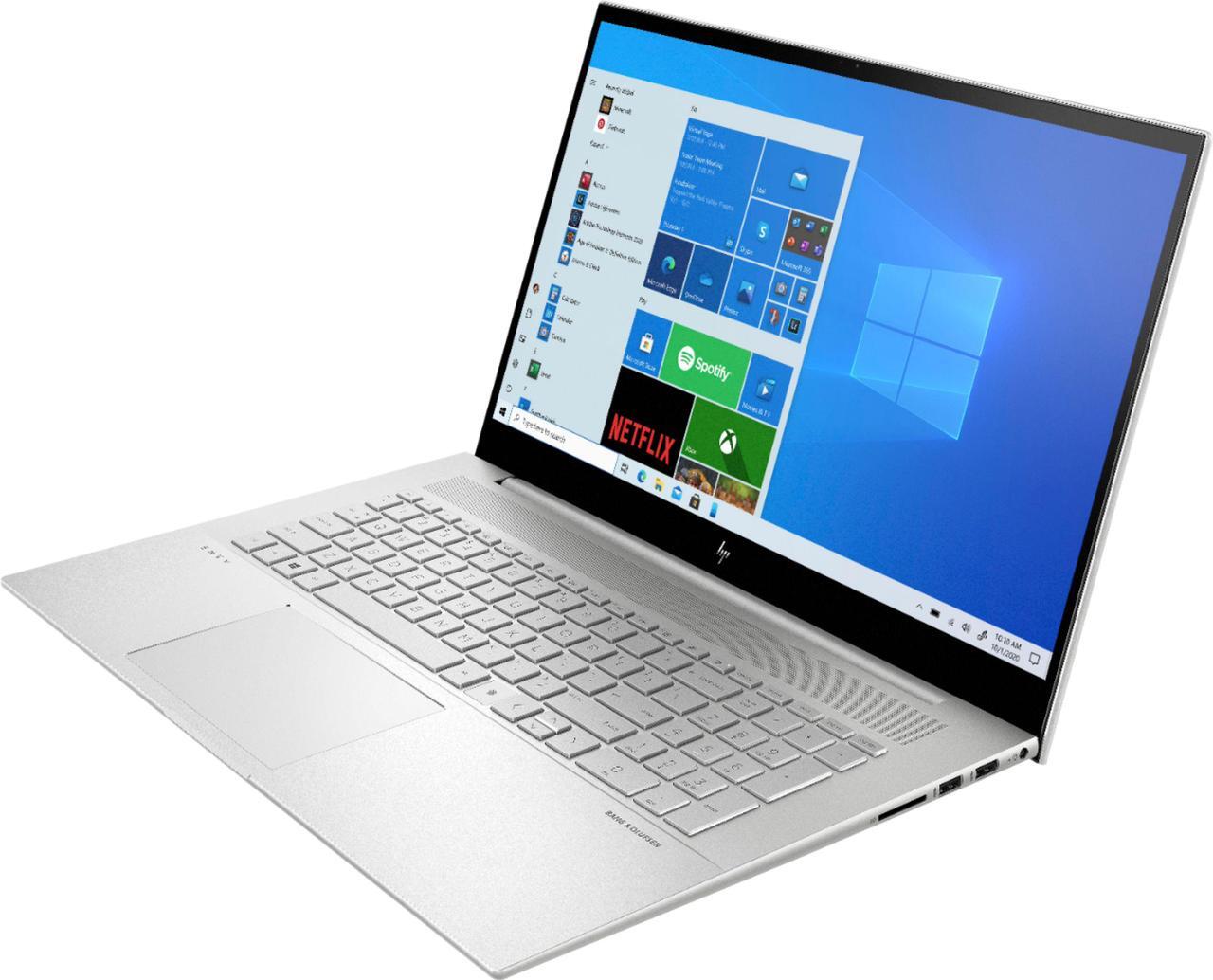 Alt view image 7 of 7 - HP - ENVY 17.3" Touch-Screen Laptop - Intel Core i7 - 12GB Memory - 512GB SSD + 32GB Intel Optane - Natural Silver Notebook 17m-ch0013dx