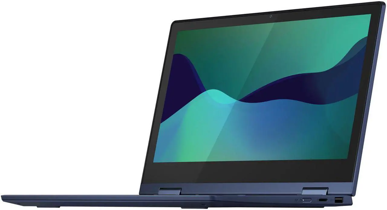 Alt view image 6 of 16 - Lenovo Chromebook Flex 3 11.6" Touchscreen Laptop, Intel Celeron N4020, 4GB RAM, 32GB eMMC HD, Chrome OS, Abyss Blue, 82BB0009US Notebook PC Tablet
