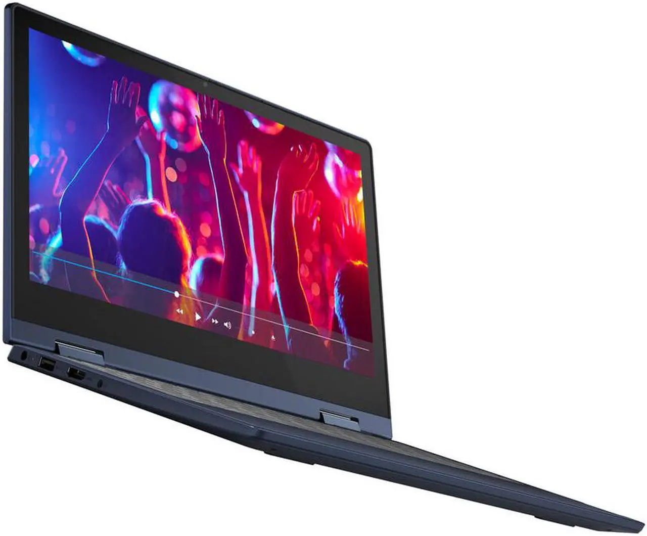 Alt view image 5 of 16 - Lenovo Chromebook Flex 3 11.6" Touchscreen Laptop, Intel Celeron N4020, 4GB RAM, 32GB eMMC HD, Chrome OS, Abyss Blue, 82BB0009US Notebook PC Tablet