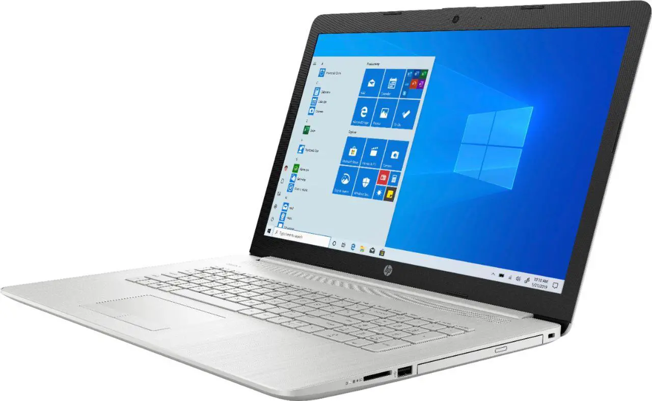 Alt view image 6 of 6 - HP - 17.3" Laptop - Intel Core i5 - 8GB Memory - 256GB SSD - Natural Silver
Notebook PC Computer 17-by4633dx
