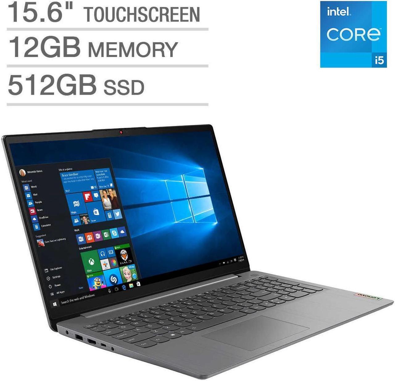 Alt view image 7 of 7 - Lenovo IdeaPad 3 15.6" Touchscreen Laptop - 11th Gen Intel Core i5-1135G7 - 1080p 82H800KAUS Notebook 12GB Memory 512GB SSD