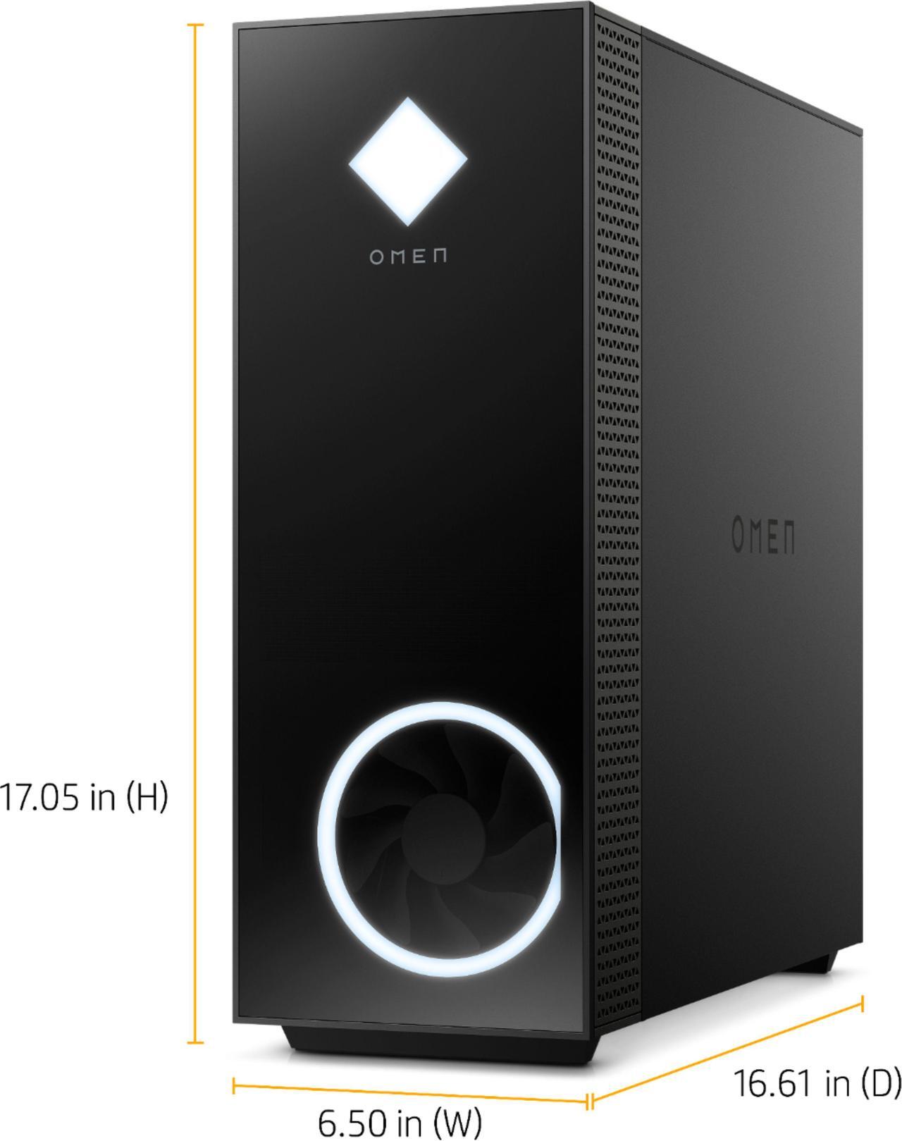 Alt view image 5 of 19 - HP OMEN - 30L Gaming Desktop - AMD Ryzen 7 - 16GB Memory - NVIDIA® GeForce RTX™ 3060 Ti - 1TB SSD - Shadow Black PC Computer GT13-1194