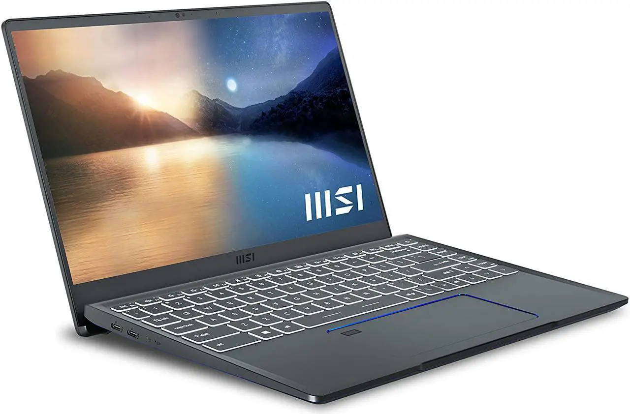 Alt view image 3 of 7 - MSI Prestige 14 Evo Professional Laptop: 14" FHD Ultra-Thin Bezel Display, Intel Core i5-1135G7, Intel Iris Xe, 16GB RAM, 512GB NVMe SSD, Thunderbolt 4, Win10 Home, Intel Evo, Carbon Gray (A11M-628)