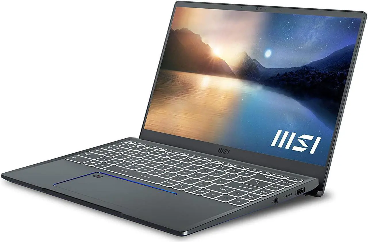 Alt view image 2 of 7 - MSI Prestige 14 Evo Professional Laptop: 14" FHD Ultra-Thin Bezel Display, Intel Core i5-1135G7, Intel Iris Xe, 16GB RAM, 512GB NVMe SSD, Thunderbolt 4, Win10 Home, Intel Evo, Carbon Gray (A11M-628)