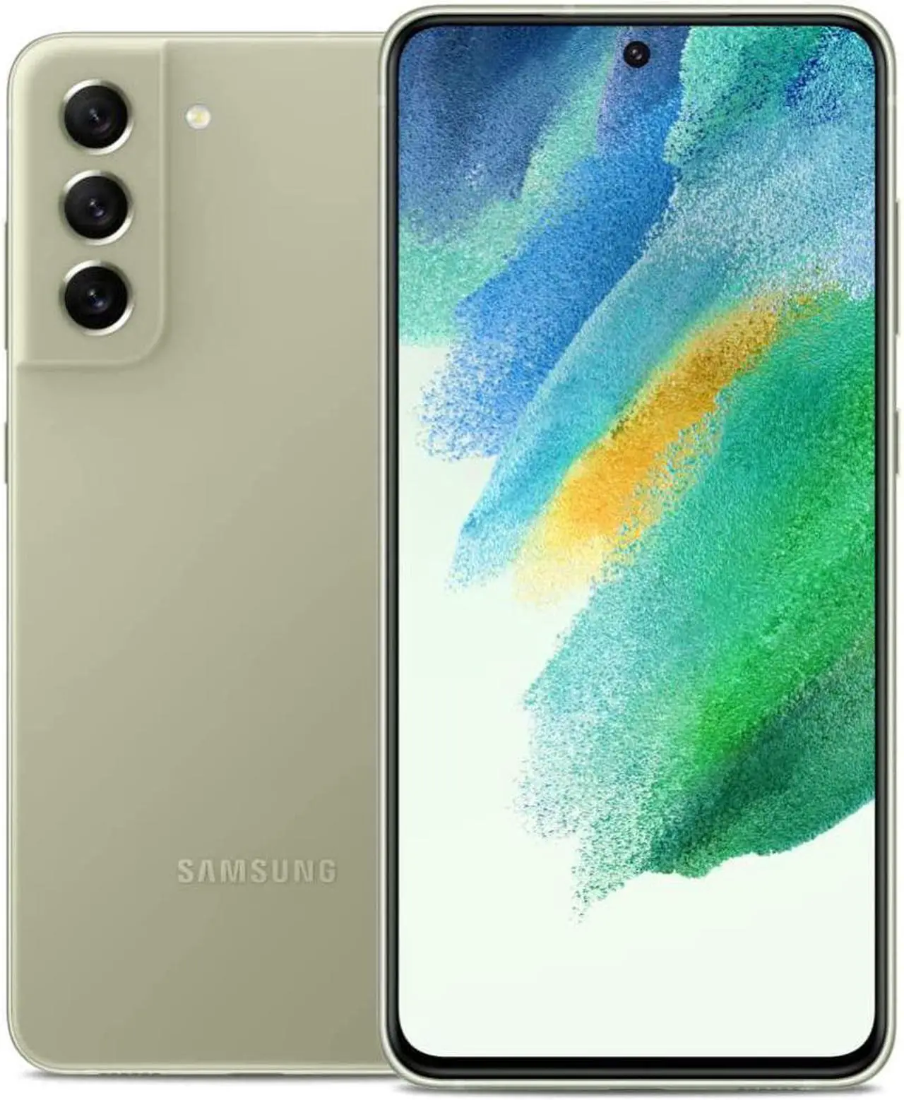 Main image of Samsung Galaxy S21 FE 5G Cell Phone, Factory Unlocked Android Smartphone, 128GB, 120Hz Display, Pro Grade Camera, All Day Intelligent Battery, US Version, Olive
