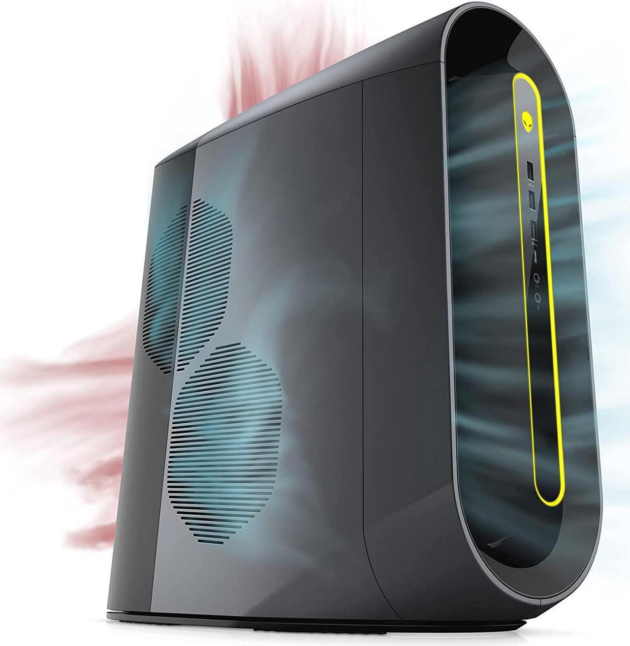 Alt view image 2 of 7 - Dell Alienware Aurora R10 Gaming Desktop - AMD Ryzen 7 5800, 16GB DDR4 RAM, 1TB SSD, NVIDIA GeForce RTX 3080, Liquid Cooling, Killer WiFi 6, Windows 11 Home - Black PC Computer AWAUR10-A430BLK-PUS