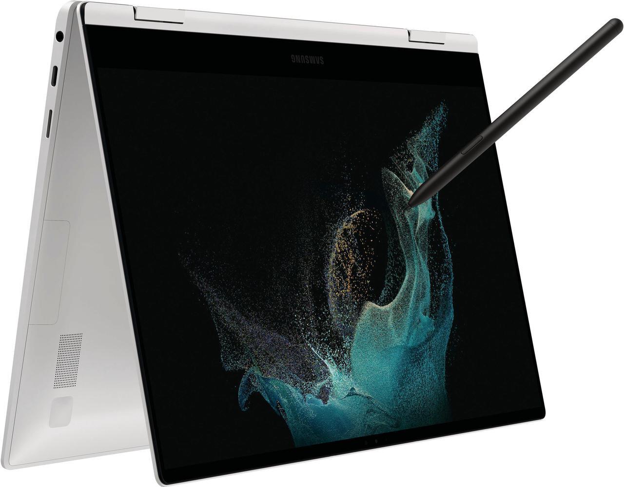 Main image of Samsung - Galaxy Book2 Pro 360 13.3" AMOLED Touch Screen Laptop - Intel 12th Gen Core i7 Evo Platform- 16GB Memory - 512GB SSD - Silver NP930QED-KC1US