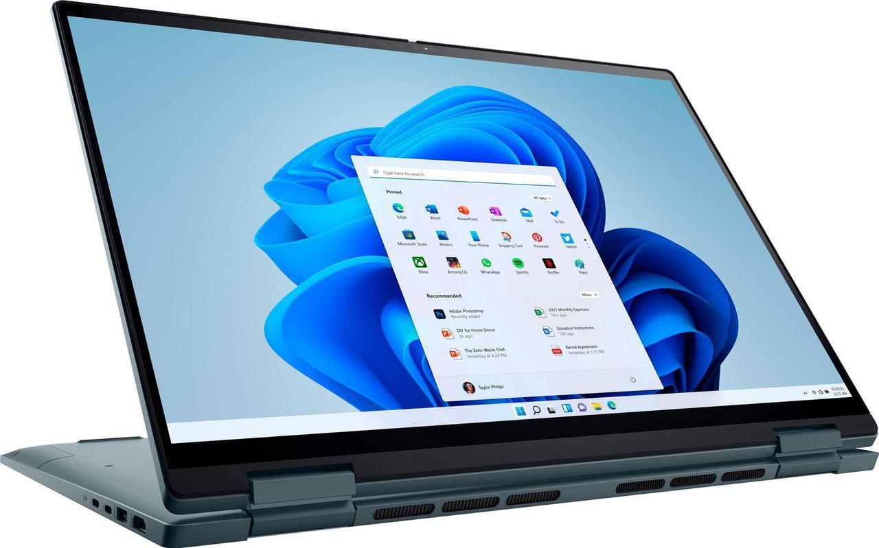 Main image of Dell - Inspiron 2-in-1 16 OLED Touch Laptop  12th Gen Intel Core i7  16GB Memory  512GB SSD  NVIDIA GeForce MX550 - Atlantic Green