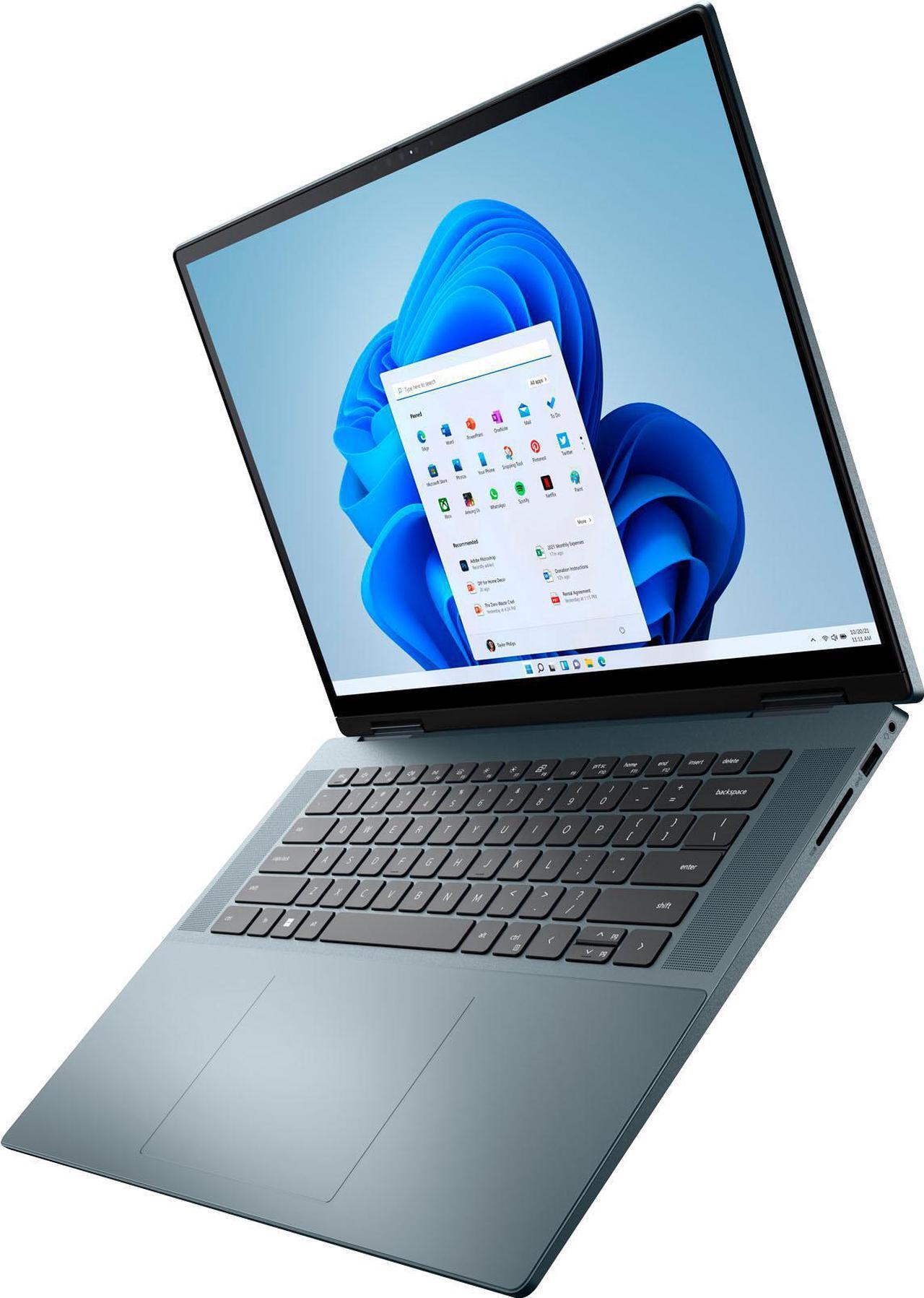 Alt view image 2 of 5 - Dell - Inspiron 2-in-1 16 OLED Touch Laptop  12th Gen Intel Core i7  16GB Memory  512GB SSD  NVIDIA GeForce MX550 - Atlantic Green