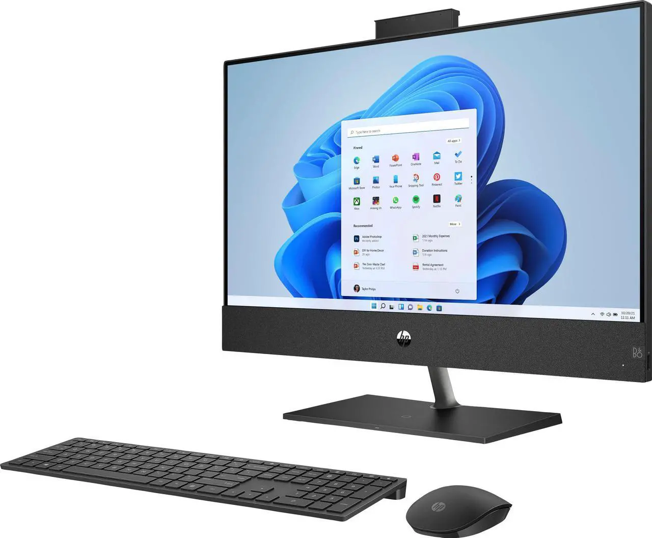 Alt view image 3 of 5 - HP - Pavilion 27" Touch-Screen All-In-One - Inte Core i7 - 16GB Memory - 1TB SSD - Sparkling Black
Desktop PC Computer