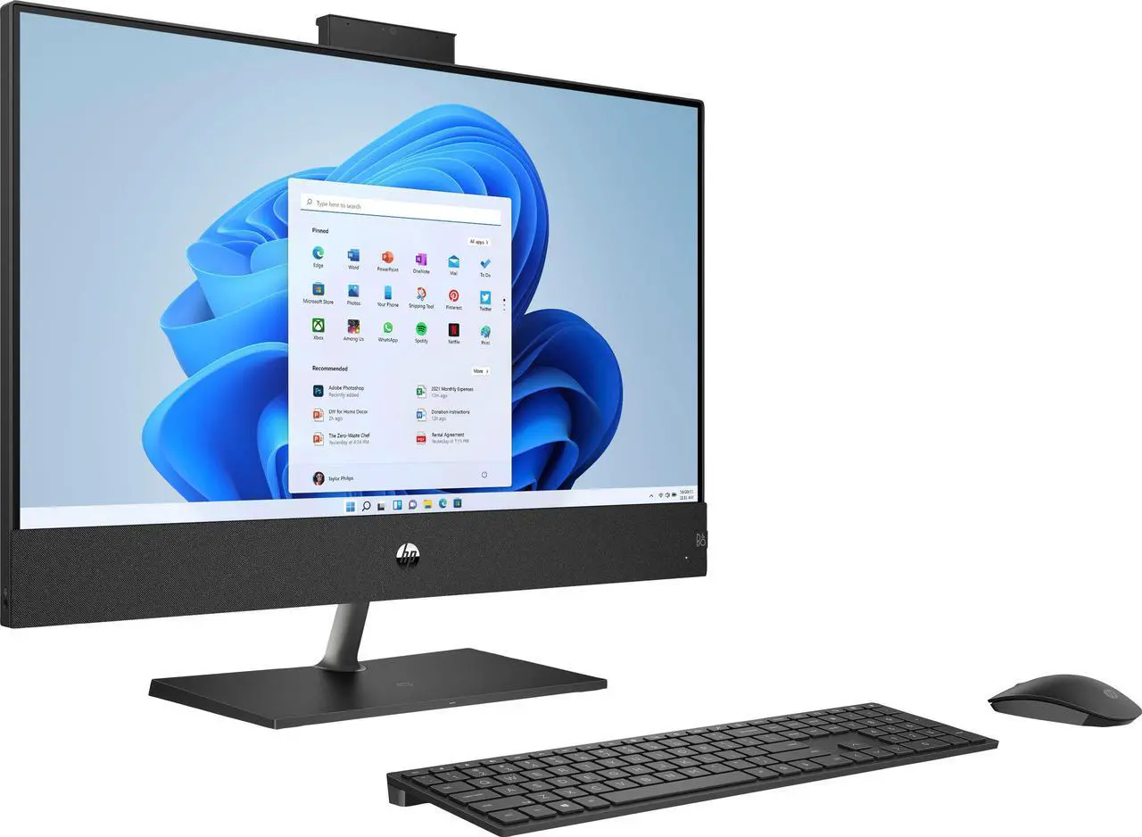 Alt view image 4 of 5 - HP - Pavilion 27" Touch-Screen All-In-One - Inte Core i7 - 16GB Memory - 1TB SSD - Sparkling Black
Desktop PC Computer