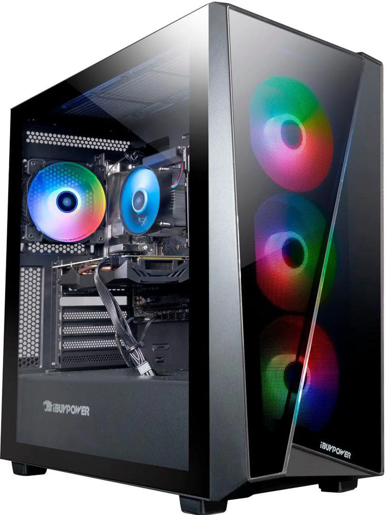 Alt view image 2 of 5 - iBUYPOWER Gaming PC, Intel Core i5 12400F (6 cores, up to 4.4GHz), NVIDIA GeForce RTX 3050 8GB, 8GB DDR4, 500GB NVMe SSD, 600W 80+ Gold, Windows 11 (SlateMR2010)