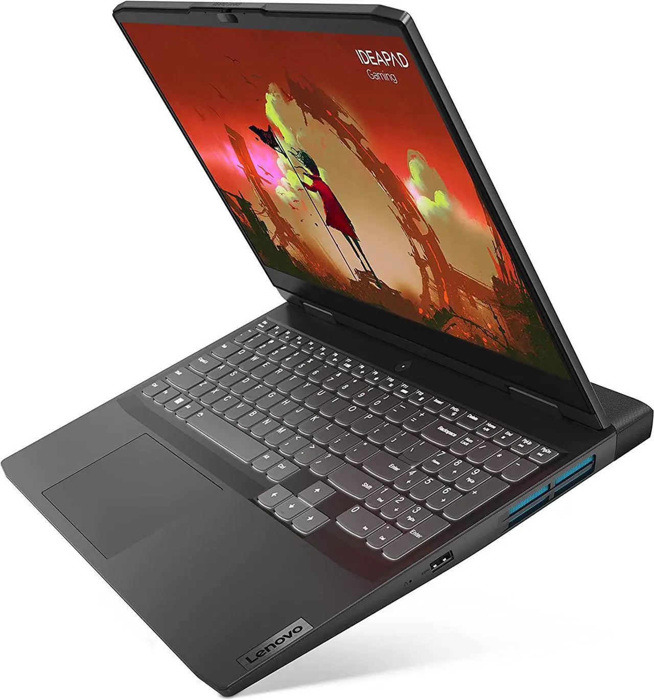Alt view image 6 of 20 - Lenovo IdeaPad Gaming 3 - (2022) - Essential Gaming Laptop Computer - 15.6" FHD - 120Hz - AMD Ryzen 5 6600H - NVIDIA GeForce RTX 3050 - 8GB DDR5 RAM - 256GB NVMe Storage - Windows 11 Home