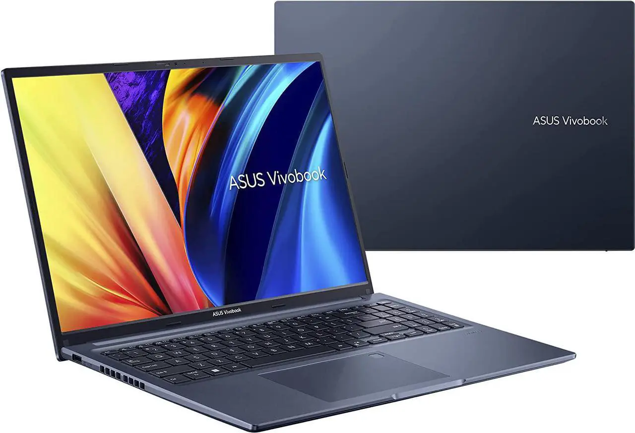 Main image of ASUS VivoBook 16X Laptop, 16 WUXGA (1920 x 1200) 16:10 Display, AMD Ryzen 5 5600H CPU, AMD Radeon Vega 7 Graphics, 8GB RAM, 512GB SSD, Fingerprint Sensor, Windows 11 Home, Quiet Blue, M1603QA-DS52